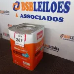 LOTE 287 - 01 LATA DE TINTA IQUINE DELANIL EXTERIOR E INTERIOR BASE P FOSCO 18 L. (NO ESTADO) ATENÇÃO! FAZER A VISITAÇÃO ANTES DE ARREMATAR, NÃO SABEMOS SE FUNCIONA. LEILÃO NÃO TEM GARANTIA E NEM DEVOLUÇÃO, SUJEITO A POSSÍVEIS AVARIAS VISÍVEIS/OCULTAS E/OU AUSÊNCIA DE COMPONENTES.