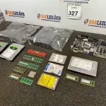 LOTE 327 - 03 PLACAS MÃES, HDS DIVERSOS E MEMORIAS DIVERSAS. (NO ESTADO) ATENÇÃO! FAZER A VISITAÇÃO ANTES DE ARREMATAR, NÃO SABEMOS SE FUNCIONA. LEILÃO NÃO TEM GARANTIA E NEM DEVOLUÇÃO, SUJEITO A POSSÍVEIS AVARIAS VISÍVEIS/OCULTAS E/OU AUSÊNCIA DE COMPONENTES.