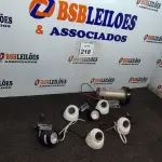 LOTE 218 - 01 MOTOR DE ESTEIRA 180W 220V, 04 CÂMERAS INTELBRAS VHD/010 E 02 LUMINÁRIAS DE JARDIM 220V. (NO ESTADO) ATENÇÃO! FAZER A VISITAÇÃO ANTES DE ARREMATAR, NÃO SABEMOS SE FUNCIONA. LEILÃO NÃO TEM GARANTIA E NEM DEVOLUÇÃO, SUJEITO A POSSÍVEIS AVARIAS VISÍVEIS/OCULTAS E/OU AUSÊNCIA DE COMPONENTES.