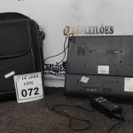 LOTE 072 - 01 NOTEBOOK SEMP TOSHIBA DUAL CORE HD 500GB E 2GB DE MEMÓRIA RAM COM FONTE E MALETA.    COM MALETA (NO ESTADO) ATENÇÃO! FAZER A VISITAÇÃO ANTES DE ARREMATAR, NÃO SABEMOS SE FUNCIONA. LEILÃO NÃO TEM GARANTIA E NEM DEVOLUÇÃO, SUJEITO A POSSÍVEIS AVARIAS VISÍVEIS/OCULTAS E/OU AUSÊNCIA DE COMPONENTES.