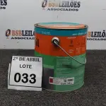 LOTE 033 - 01 LATA DE TINTA ESMALTE PARA MADEIRAS E METAIS NA COR BRILHANTE VERMELHO DE 3,6L MARCA SUVINIL. (NOVO) (NO ESTADO) ATENÇÃO! FAZER A VISITAÇÃO ANTES DE ARREMATAR, NÃO SABEMOS SE FUNCIONA. LEILÃO NÃO TEM GARANTIA E NEM DEVOLUÇÃO, SUJEITO A POSSÍVEIS AVARIAS VISÍVEIS/OCULTAS E/OU AUSÊNCIA DE COMPONENTES.