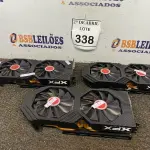 LOTE 338 - 03 PLACAS DE VÍDEO XFX 4GB. (NO ESTADO) ATENÇÃO! FAZER A VISITAÇÃO ANTES DE ARREMATAR, NÃO SABEMOS SE FUNCIONA. LEILÃO NÃO TEM GARANTIA E NEM DEVOLUÇÃO, SUJEITO A POSSÍVEIS AVARIAS VISÍVEIS/OCULTAS E/OU AUSÊNCIA DE COMPONENTES.
