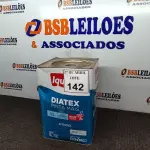 LOTE 142 - 01 LATA DE TINTA 16L/ 18L INTERIORES/EXTERIORES ACRÍLICO FOSCO IQUINE BASE P. (NOVO) (NO ESTADO) ATENÇÃO! FAZER A VISITAÇÃO ANTES DE ARREMATAR, NÃO SABEMOS SE FUNCIONA. LEILÃO NÃO TEM GARANTIA E NEM DEVOLUÇÃO, SUJEITO A POSSÍVEIS AVARIAS VISÍVEIS/OCULTAS E/OU AUSÊNCIA DE COMPONENTES.