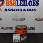 LOTE 080 - 01 LATA DE TINTA ESMALTE PARA MADEIRAS E METAIS NA COR BRILHANTE PLATINA DE 3,6L MARCA SUVINIL. (NOVO) (NO ESTADO) ATENÇÃO! FAZER A VISITAÇÃO ANTES DE ARREMATAR, NÃO SABEMOS SE FUNCIONA. LEILÃO NÃO TEM GARANTIA E NEM DEVOLUÇÃO, SUJEITO A POSSÍVEIS AVARIAS VISÍVEIS/OCULTAS E/OU AUSÊNCIA DE COMPONENTES.