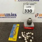 LOTE 330 - 02 MAND RIL, 01 KIT REPARO DE REGISTRO E CARRAPETAS. (NO ESTADO) ATENÇÃO! FAZER A VISITAÇÃO ANTES DE ARREMATAR, NÃO SABEMOS SE FUNCIONA. LEILÃO NÃO TEM GARANTIA E NEM DEVOLUÇÃO, SUJEITO A POSSÍVEIS AVARIAS VISÍVEIS/OCULTAS E/OU AUSÊNCIA DE COMPONENTES.