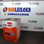 LOTE 238 - 01 LATA DE TINTA BASE C DELANIL IQUINE 18 L. (NO ESTADO) ATENÇÃO! FAZER A VISITAÇÃO ANTES DE ARREMATAR, NÃO SABEMOS SE FUNCIONA. LEILÃO NÃO TEM GARANTIA E NEM DEVOLUÇÃO, SUJEITO A POSSÍVEIS AVARIAS VISÍVEIS/OCULTAS E/OU AUSÊNCIA DE COMPONENTES.