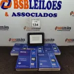LOTE 134 - 05 REFLETORES DE LED 100W.(NOVO) (NO ESTADO) ATENÇÃO! FAZER A VISITAÇÃO ANTES DE ARREMATAR, NÃO SABEMOS SE FUNCIONA. LEILÃO NÃO TEM GARANTIA E NEM DEVOLUÇÃO, SUJEITO A POSSÍVEIS AVARIAS VISÍVEIS/OCULTAS E/OU AUSÊNCIA DE COMPONENTES.