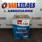 LOTE 142 - 01 LATA DE TINTA 16L/ 18L INTERIORES/EXTERIORES ACRÍLICO FOSCO IQUINE BASE P. (NOVO) (NO ESTADO) ATENÇÃO! FAZER A VISITAÇÃO ANTES DE ARREMATAR, NÃO SABEMOS SE FUNCIONA. LEILÃO NÃO TEM GARANTIA E NEM DEVOLUÇÃO, SUJEITO A POSSÍVEIS AVARIAS VISÍVEIS/OCULTAS E/OU AUSÊNCIA DE COMPONENTES.