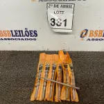 LOTE 331 - 06 BROCAS CHATAS PARA MADEIRA. (NO ESTADO) ATENÇÃO! FAZER A VISITAÇÃO ANTES DE ARREMATAR, NÃO SABEMOS SE FUNCIONA. LEILÃO NÃO TEM GARANTIA E NEM DEVOLUÇÃO, SUJEITO A POSSÍVEIS AVARIAS VISÍVEIS/OCULTAS E/OU AUSÊNCIA DE COMPONENTES.