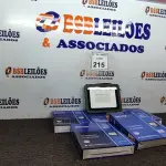 LOTE 215 - 05 REFLETORES DE LED 100W.(NOVO) (NO ESTADO) ATENÇÃO! FAZER A VISITAÇÃO ANTES DE ARREMATAR, NÃO SABEMOS SE FUNCIONA. LEILÃO NÃO TEM GARANTIA E NEM DEVOLUÇÃO, SUJEITO A POSSÍVEIS AVARIAS VISÍVEIS/OCULTAS E/OU AUSÊNCIA DE COMPONENTES.