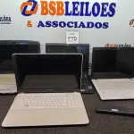 LOTE 270 - 04 NOTEBOOKS DIVERSOS COM AVARIAS. (NO ESTADO) ATENÇÃO! FAZER A VISITAÇÃO ANTES DE ARREMATAR, NÃO SABEMOS SE FUNCIONA. LEILÃO NÃO TEM GARANTIA E NEM DEVOLUÇÃO, SUJEITO A POSSÍVEIS AVARIAS VISÍVEIS/OCULTAS E/OU AUSÊNCIA DE COMPONENTES.