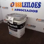 LOTE 283 - 01 GALÃO DE TINTA SUVINIL DE 18L PARA INTERIORES ACABAMENTO FOSCO BRANCO. (NOVO) (NO ESTADO) ATENÇÃO! FAZER A VISITAÇÃO ANTES DE ARREMATAR, NÃO SABEMOS SE FUNCIONA. LEILÃO NÃO TEM GARANTIA E NEM DEVOLUÇÃO, SUJEITO A POSSÍVEIS AVARIAS VISÍVEIS/OCULTAS E/OU AUSÊNCIA DE COMPONENTES.