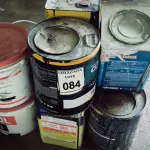 LOTE 084 - 01 LOTE COM TINTAS E MASSAS DIVERSAS. (NO ESTADO) ATENÇÃO! FAZER A VISITAÇÃO ANTES DE ARREMATAR, NÃO SABEMOS SE FUNCIONA. LEILÃO NÃO TEM GARANTIA E NEM DEVOLUÇÃO, SUJEITO A POSSÍVEIS AVARIAS VISÍVEIS/OCULTAS E/OU AUSÊNCIA DE COMPONENTES.