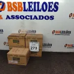 LOTE 273 - 05 CAIXAS COM 06 UNIDADES DE CATALIZADOR VERNIZ PU 150ML. (NO ESTADO) ATENÇÃO! FAZER A VISITAÇÃO ANTES DE ARREMATAR, NÃO SABEMOS SE FUNCIONA. LEILÃO NÃO TEM GARANTIA E NEM DEVOLUÇÃO, SUJEITO A POSSÍVEIS AVARIAS VISÍVEIS/OCULTAS E/OU AUSÊNCIA DE COMPONENTES.