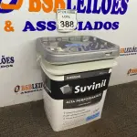 LOTE 388 - 01 GALÃO DE TINTA SUVINIL DE 18L PARA INTERIORES ACABAMENTO FOSCO BRANCO. (NOVO) (NO ESTADO) ATENÇÃO! FAZER A VISITAÇÃO ANTES DE ARREMATAR, NÃO SABEMOS SE FUNCIONA. LEILÃO NÃO TEM GARANTIA E NEM DEVOLUÇÃO, SUJEITO A POSSÍVEIS AVARIAS VISÍVEIS/OCULTAS E/OU AUSÊNCIA DE COMPONENTES.