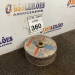 LOTE 360 - 10 DISCOS DE DESBASTE P/LIXADEIRA. (NO ESTADO) ATENÇÃO! FAZER A VISITAÇÃO ANTES DE ARREMATAR, NÃO SABEMOS SE FUNCIONA. LEILÃO NÃO TEM GARANTIA E NEM DEVOLUÇÃO, SUJEITO A POSSÍVEIS AVARIAS VISÍVEIS/OCULTAS E/OU AUSÊNCIA DE COMPONENTES.