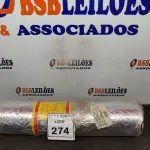 LOTE 274 - 01 ROLO DE MULTIMANTA. (NO ESTADO) ATENÇÃO! FAZER A VISITAÇÃO ANTES DE ARREMATAR, NÃO SABEMOS SE FUNCIONA. LEILÃO NÃO TEM GARANTIA E NEM DEVOLUÇÃO, SUJEITO A POSSÍVEIS AVARIAS VISÍVEIS/OCULTAS E/OU AUSÊNCIA DE COMPONENTES.