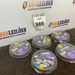 LOTE 366 - 01 LOTE C/APROXIMADAMENTE 100 MÍDIAS BLURAY. (NO ESTADO) ATENÇÃO! FAZER A VISITAÇÃO ANTES DE ARREMATAR, NÃO SABEMOS SE FUNCIONA. LEILÃO NÃO TEM GARANTIA E NEM DEVOLUÇÃO, SUJEITO A POSSÍVEIS AVARIAS VISÍVEIS/OCULTAS E/OU AUSÊNCIA DE COMPONENTES.