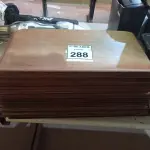 LOTE 288 - 20 TÁBUAS. (NO ESTADO) ATENÇÃO! FAZER A VISITAÇÃO ANTES DE ARREMATAR, NÃO SABEMOS SE FUNCIONA. LEILÃO NÃO TEM GARANTIA E NEM DEVOLUÇÃO, SUJEITO A POSSÍVEIS AVARIAS VISÍVEIS/OCULTAS E/OU AUSÊNCIA DE COMPONENTES.