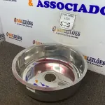 LOTE 506 - 01 CUBA REDONDA EM INOX Nº 38 430 FIT. (NO ESTADO) ATENÇÃO! FAZER A VISITAÇÃO ANTES DE ARREMATAR, NÃO SABEMOS SE FUNCIONA. LEILÃO NÃO TEM GARANTIA E NEM DEVOLUÇÃO, SUJEITO A POSSÍVEIS AVARIAS VISÍVEIS/OCULTAS E/OU AUSÊNCIA DE COMPONENTES.
