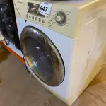 LOTE 447 - 01 MÁQUINA LAVA E SECA ROUPAS ELECTROLUX 10,5KG 220VOLTS.  (NO ESTADO) ATENÇÃO! FAZER A VISITAÇÃO ANTES DE ARREMATAR, NÃO SABEMOS SE FUNCIONA. LEILÃO NÃO TEM GARANTIA E NEM DEVOLUÇÃO, SUJEITO A POSSÍVEIS AVARIAS VISÍVEIS/OCULTAS E/OU AUSÊNCIA DE COMPONENTES.