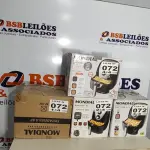LOTE 072 - 04 - FRITADEIRAS SEM ÓLEO AIR FRYER 5LITROS, MONDIAL 110V (NO ESTADO, NÃO SABEMOS SE FUNCIONA. LEILÃO NÃO TEM GARANTIA E NEM DEVOLUÇÃO, SUJEITO A POSSÍVEIS AVARIAS VISÍVEIS/OCULTAS E/OU AUSÊNCIA DE COMPONENTES)