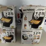 LOTE 125 - 04 - FRITADEIRAS SEM ÓLEO AIR FRYER 5LITROS, MONDIAL 110V (NO ESTADO, NÃO SABEMOS SE FUNCIONA. LEILÃO NÃO TEM GARANTIA E NEM DEVOLUÇÃO, SUJEITO A POSSÍVEIS AVARIAS VISÍVEIS/OCULTAS E/OU AUSÊNCIA DE COMPONENTES)