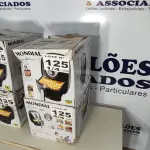 LOTE 125 - 04 - FRITADEIRAS SEM ÓLEO AIR FRYER 5LITROS, MONDIAL 110V (NO ESTADO, NÃO SABEMOS SE FUNCIONA. LEILÃO NÃO TEM GARANTIA E NEM DEVOLUÇÃO, SUJEITO A POSSÍVEIS AVARIAS VISÍVEIS/OCULTAS E/OU AUSÊNCIA DE COMPONENTES)