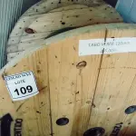 LOTE 109 - 01 CARRETEL COM CABO 120MM NA COR VERDE (1KV) COM 235 METROS. (NO ESTADO) ATENÇÃO! FAZER A VISITAÇÃO ANTES DE ARREMATAR, NÃO SABEMOS SE FUNCIONA. LEILÃO NÃO TEM GARANTIA E NEM DEVOLUÇÃO, SUJEITO A POSSÍVEIS AVARIAS VISÍVEIS/OCULTAS E/OU AUSÊNCIA DE COMPONENTES.