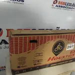 LOTE 297 - 01 - BICICLETA HOUSTON TRUP ARO 20 VERMELHA - TR202R (NO ESTADO, NÃO SABEMOS SE FUNCIONA. LEILÃO NÃO TEM GARANTIA E NEM DEVOLUÇÃO, SUJEITO A POSSÍVEIS AVARIAS VISÍVEIS/OCULTAS E/OU AUSÊNCIA DE COMPONENTES)