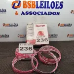 LOTE 236 - 05 - LÂMINAS DE SERRA FITA P/ CARNE AÇOUGUE STARRETT (NO ESTADO, NÃO SABEMOS SE FUNCIONA. LEILÃO NÃO TEM GARANTIA E NEM DEVOLUÇÃO, SUJEITO A POSSÍVEIS AVARIAS VISÍVEIS/OCULTAS E/OU AUSÊNCIA DE COMPONENTES)