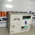 LOTE 076 - 01 - CADEIRA ESCRITÓRIO SECRETÁRIA GIRATÓRIA AZUL (NO ESTADO, NÃO SABEMOS SE FUNCIONA. LEILÃO NÃO TEM GARANTIA E NEM DEVOLUÇÃO, SUJEITO A POSSÍVEIS AVARIAS VISÍVEIS/OCULTAS E/OU AUSÊNCIA DE COMPONENTES)