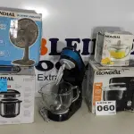 LOTE 060 - 05 – ELETRODOMÉSTICOS 110V DIVERSOS (NO ESTADO, NÃO SABEMOS SE FUNCIONA. LEILÃO NÃO TEM GARANTIA E NEM DEVOLUÇÃO, SUJEITO A POSSÍVEIS AVARIAS VISÍVEIS/OCULTAS E/OU AUSÊNCIA DE COMPONENTES)