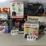 LOTE 177 - 07 – ELETRODOMÉSTICOS 110V DIVERSOS (NO ESTADO, NÃO SABEMOS SE FUNCIONA. LEILÃO NÃO TEM GARANTIA E NEM DEVOLUÇÃO, SUJEITO A POSSÍVEIS AVARIAS VISÍVEIS/OCULTAS E/OU AUSÊNCIA DE COMPONENTES)