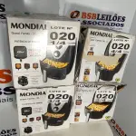 LOTE 020 - 04 - FRITADEIRAS SEM ÓLEO AIR FRYER 5LITROS, MONDIAL 110V (NO ESTADO, NÃO SABEMOS SE FUNCIONA. LEILÃO NÃO TEM GARANTIA E NEM DEVOLUÇÃO, SUJEITO A POSSÍVEIS AVARIAS VISÍVEIS/OCULTAS E/OU AUSÊNCIA DE COMPONENTES)