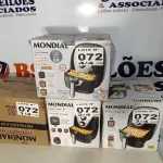 LOTE 072 - 04 - FRITADEIRAS SEM ÓLEO AIR FRYER 5LITROS, MONDIAL 110V (NO ESTADO, NÃO SABEMOS SE FUNCIONA. LEILÃO NÃO TEM GARANTIA E NEM DEVOLUÇÃO, SUJEITO A POSSÍVEIS AVARIAS VISÍVEIS/OCULTAS E/OU AUSÊNCIA DE COMPONENTES)