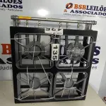 LOTE 135 - 01 - FOGÃO INDUSTRIAL 4 BOCAS COM PÉ M14 METALMAQ (NO ESTADO, NÃO SABEMOS SE FUNCIONA. LEILÃO NÃO TEM GARANTIA E NEM DEVOLUÇÃO, SUJEITO A POSSÍVEIS AVARIAS VISÍVEIS/OCULTAS E/OU AUSÊNCIA DE COMPONENTES)