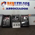 LOTE 233 - 03 - KITS JOGO TALHERES LINHA SANKIT 20 PEÇAS PRATA - PREMIUM (NO ESTADO, NÃO SABEMOS SE FUNCIONA. LEILÃO NÃO TEM GARANTIA E NEM DEVOLUÇÃO, SUJEITO A POSSÍVEIS AVARIAS VISÍVEIS/OCULTAS E/OU AUSÊNCIA DE COMPONENTES)