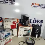 LOTE 112 - 08 – ELETRODOMÉSTICOS DIVERSOS (NO ESTADO, NÃO SABEMOS SE FUNCIONA. LEILÃO NÃO TEM GARANTIA E NEM DEVOLUÇÃO, SUJEITO A POSSÍVEIS AVARIAS VISÍVEIS/OCULTAS E/OU AUSÊNCIA DE COMPONENTES)