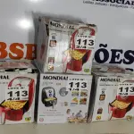 LOTE 113 - 04 - FRITADEIRAS SEM ÓLEO AIR FRYER 5LITROS, MONDIAL 110V (NO ESTADO, NÃO SABEMOS SE FUNCIONA. LEILÃO NÃO TEM GARANTIA E NEM DEVOLUÇÃO, SUJEITO A POSSÍVEIS AVARIAS VISÍVEIS/OCULTAS E/OU AUSÊNCIA DE COMPONENTES)