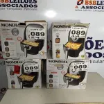 LOTE 089 - 04 - FRITADEIRAS SEM ÓLEO AIR FRYER 5LITROS, MONDIAL 110V (NO ESTADO, NÃO SABEMOS SE FUNCIONA. LEILÃO NÃO TEM GARANTIA E NEM DEVOLUÇÃO, SUJEITO A POSSÍVEIS AVARIAS VISÍVEIS/OCULTAS E/OU AUSÊNCIA DE COMPONENTES)