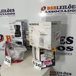 LOTE 036 - 06 – ELETRODOMÉSTICOS 110V DIVERSOS (NO ESTADO, NÃO SABEMOS SE FUNCIONA. LEILÃO NÃO TEM GARANTIA E NEM DEVOLUÇÃO, SUJEITO A POSSÍVEIS AVARIAS VISÍVEIS/OCULTAS E/OU AUSÊNCIA DE COMPONENTES)