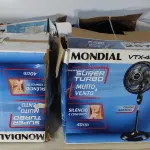 LOTE 257 - 04 - VENTILADORES DIVERSOS 110V (NO ESTADO, NÃO SABEMOS SE FUNCIONA. LEILÃO NÃO TEM GARANTIA E NEM DEVOLUÇÃO, SUJEITO A POSSÍVEIS AVARIAS VISÍVEIS/OCULTAS E/OU AUSÊNCIA DE COMPONENTES)