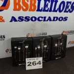LOTE 264 - 03 - KITS JOGO TALHERES LINHA SANKIT 20 PEÇAS PRATA - PREMIUM (NO ESTADO, NÃO SABEMOS SE FUNCIONA. LEILÃO NÃO TEM GARANTIA E NEM DEVOLUÇÃO, SUJEITO A POSSÍVEIS AVARIAS VISÍVEIS/OCULTAS E/OU AUSÊNCIA DE COMPONENTES)