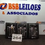 LOTE 264 - 03 - KITS JOGO TALHERES LINHA SANKIT 20 PEÇAS PRATA - PREMIUM (NO ESTADO, NÃO SABEMOS SE FUNCIONA. LEILÃO NÃO TEM GARANTIA E NEM DEVOLUÇÃO, SUJEITO A POSSÍVEIS AVARIAS VISÍVEIS/OCULTAS E/OU AUSÊNCIA DE COMPONENTES)
