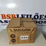 LOTE 249 - 01 - FORNO ELÉTRICO 45 LITROS PRETO SUGGAR FE4502PT - 220V (NO ESTADO, NÃO SABEMOS SE FUNCIONA. LEILÃO NÃO TEM GARANTIA E NEM DEVOLUÇÃO, SUJEITO A POSSÍVEIS AVARIAS VISÍVEIS/OCULTAS E/OU AUSÊNCIA DE COMPONENTES)