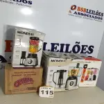 LOTE 115 - 04 – ELETRODOMÉSTICOS DIVERSOS (NO ESTADO, NÃO SABEMOS SE FUNCIONA. LEILÃO NÃO TEM GARANTIA E NEM DEVOLUÇÃO, SUJEITO A POSSÍVEIS AVARIAS VISÍVEIS/OCULTAS E/OU AUSÊNCIA DE COMPONENTES)
