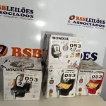LOTE 053 - 04 - FRITADEIRAS SEM ÓLEO AIR FRYER 5LITROS, MONDIAL 110V (NO ESTADO, NÃO SABEMOS SE FUNCIONA. LEILÃO NÃO TEM GARANTIA E NEM DEVOLUÇÃO, SUJEITO A POSSÍVEIS AVARIAS VISÍVEIS/OCULTAS E/OU AUSÊNCIA DE COMPONENTES)