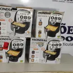 LOTE 089 - 04 - FRITADEIRAS SEM ÓLEO AIR FRYER 5LITROS, MONDIAL 110V (NO ESTADO, NÃO SABEMOS SE FUNCIONA. LEILÃO NÃO TEM GARANTIA E NEM DEVOLUÇÃO, SUJEITO A POSSÍVEIS AVARIAS VISÍVEIS/OCULTAS E/OU AUSÊNCIA DE COMPONENTES)