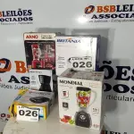 LOTE 026 - 06 – ELETRODOMÉSTICOS DIVERSOS (NO ESTADO, NÃO SABEMOS SE FUNCIONA. LEILÃO NÃO TEM GARANTIA E NEM DEVOLUÇÃO, SUJEITO A POSSÍVEIS AVARIAS VISÍVEIS/OCULTAS E/OU AUSÊNCIA DE COMPONENTES)